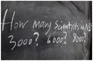 How many scientists are there in NZ?