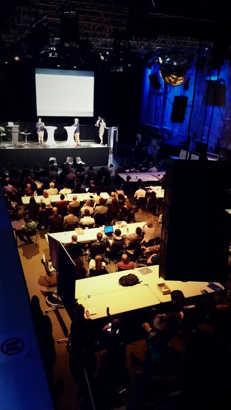ECSA conference: main hall of the Kulturebrauerei, Berlin