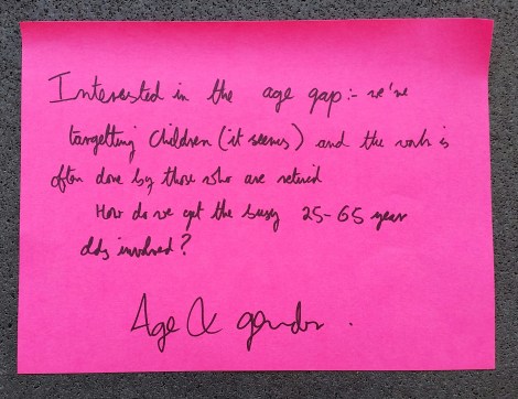 Broadening age group & gender for citizen science participation